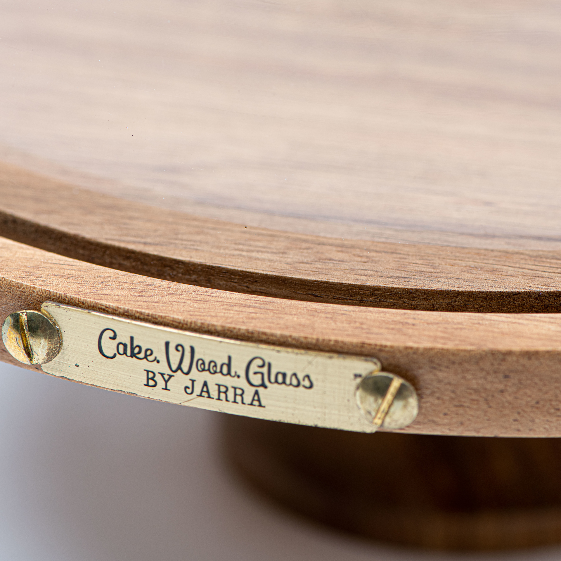 Picture of Cake Stand - Amazon Acacia wood without glass dome