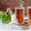صورة   طقم الشاي والقهوة من الرخام الطبيعي - ٦ قطع - مع الصينية