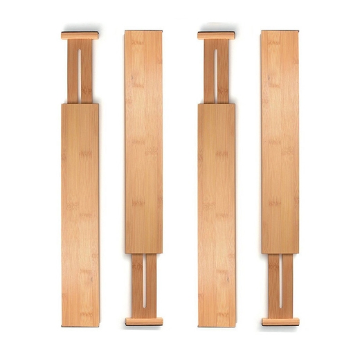 صورة مقسم الأدراج الخشبي متعدد الأطوال -  أبيض