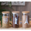 صورة  طقم شعارات القهوة - غطاء خشب البامبو ( 10 * 21 )