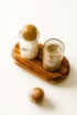 Picture of Shaker Set With Acacia Ball Lid and Stand