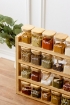 Picture of Four Tier Spice Rack With 24 Square Jars 200 ml - Set
