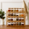 Picture of Four Tier Spice Rack With 24 Square Jars 200 ml - Set