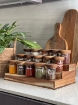 Picture of Three Tier Stand 15 Jars 200 ml Set - Acacia Wood