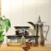 Picture of Three Stackable glass jar with Three Black lid -SH