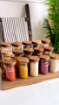 Picture of Three Tier Stand 15 Jars 300 ml Set - Acacia Wood
