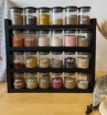 Picture of Four Tier Spice Rack With 24 Jars 200 ml - Black Set