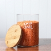 Picture of Airtight Glass Jar - Bamboo Lid 3 L -Straight 