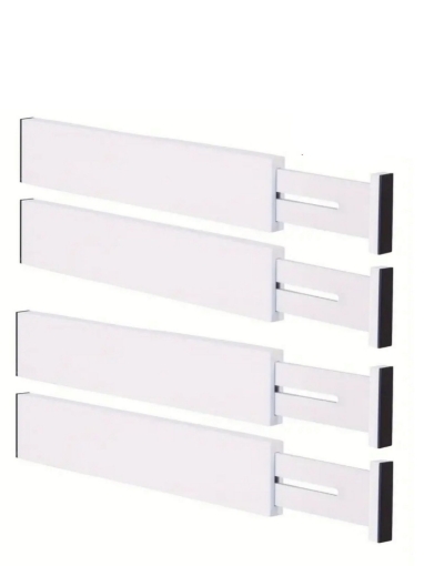 Picture of Expandable Wooden drawer divider - White