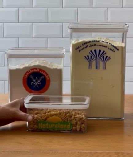 Picture of Clear lid pantry set of 3  - Three Size