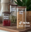 Picture of Square Pantry Set of five  -Dark  